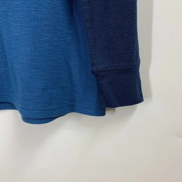 Volcom Men's Thermal Waffle Colorblock Lightweight Sweater Pullover Hoodie SZ L - Picture 5 of 11